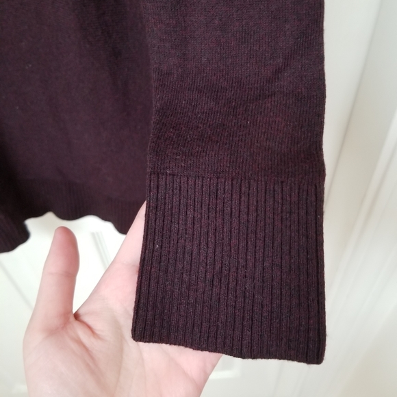 Loft dark purple oversized turtleneck sweater xsp - Picture 6 of 9